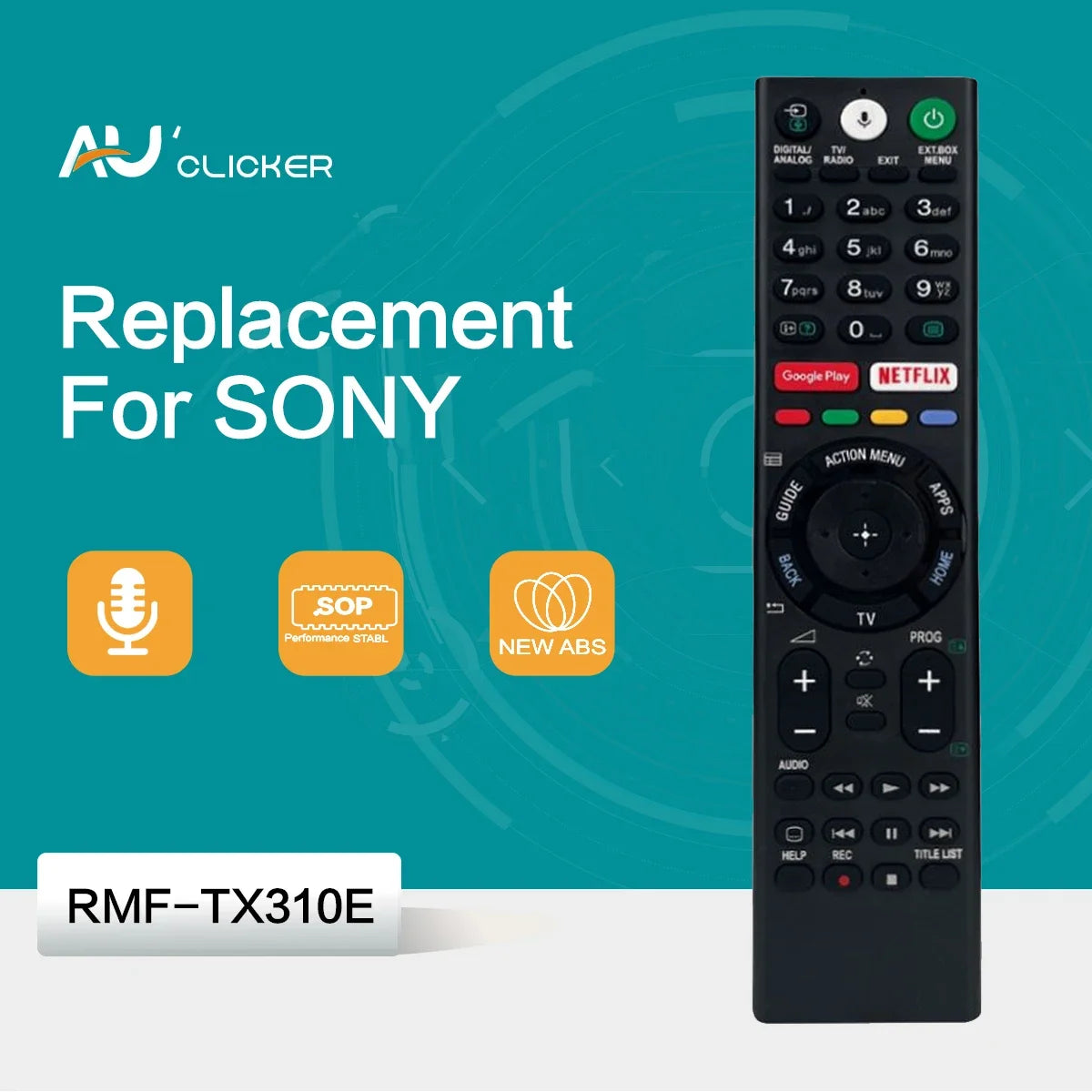 RMF-TX310E replacement voice remote control for Sony Bravia 