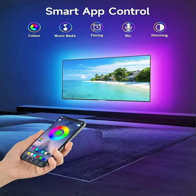 10m 20m Led Strip Lights with 44 Key Remote Control 5050 RGB