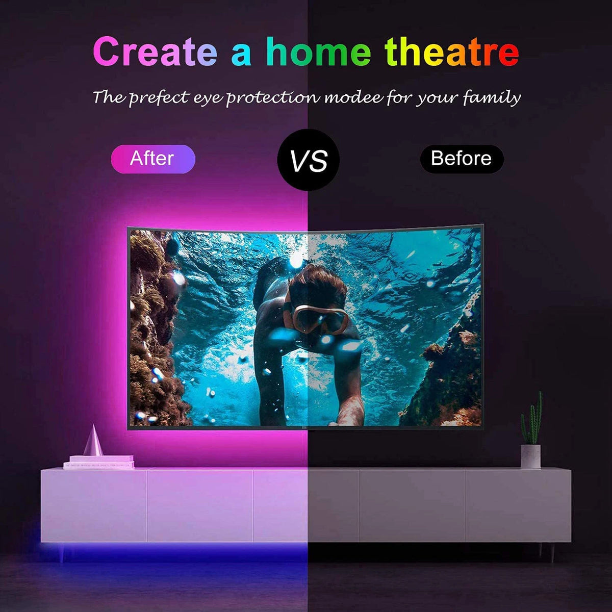 RGB Led Strip Lights Music Sync Led Lights for TV USB 5V Led