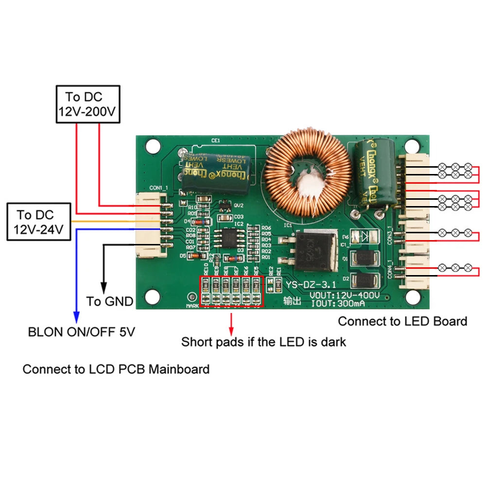 DC12-200V Universal Driver Board for 14-65 Inch LED LCD TV B
