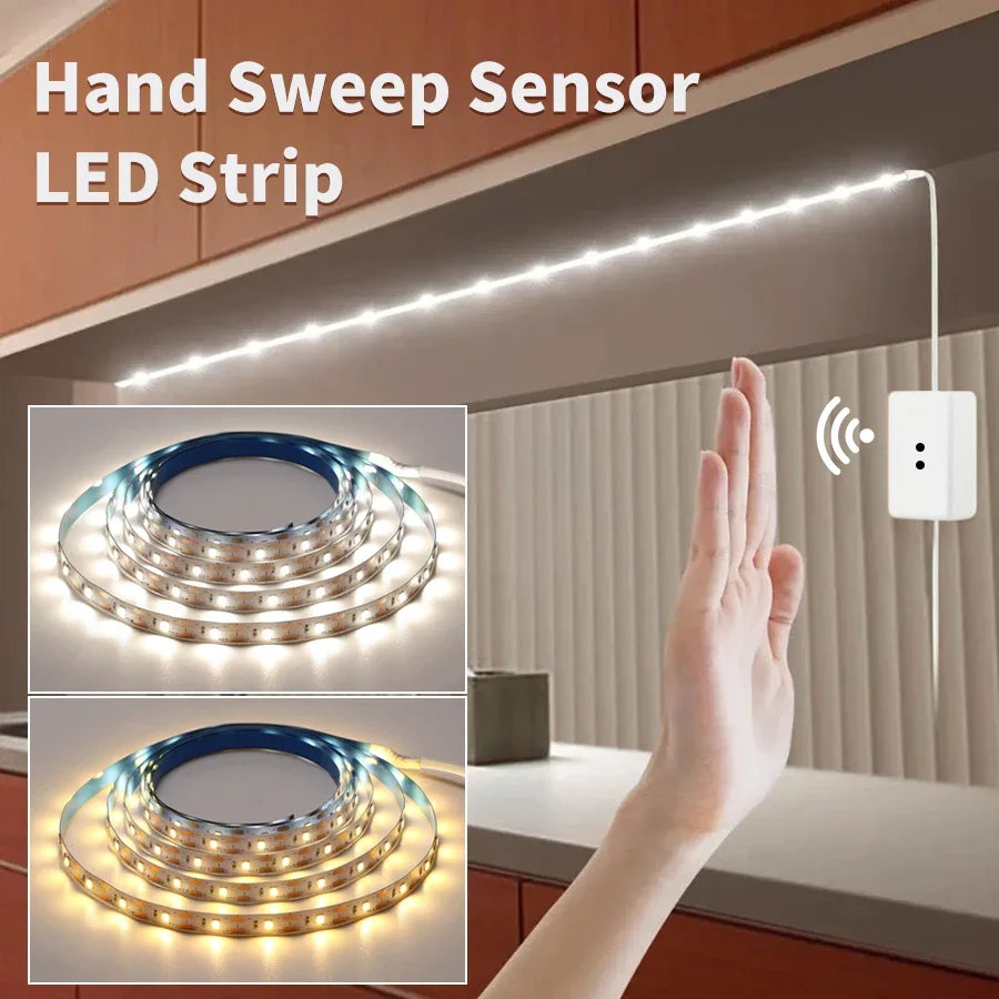 Hand Sweep LED Strip Lights 1m 2m 3m 5 m 10m DC 5V USB LED S