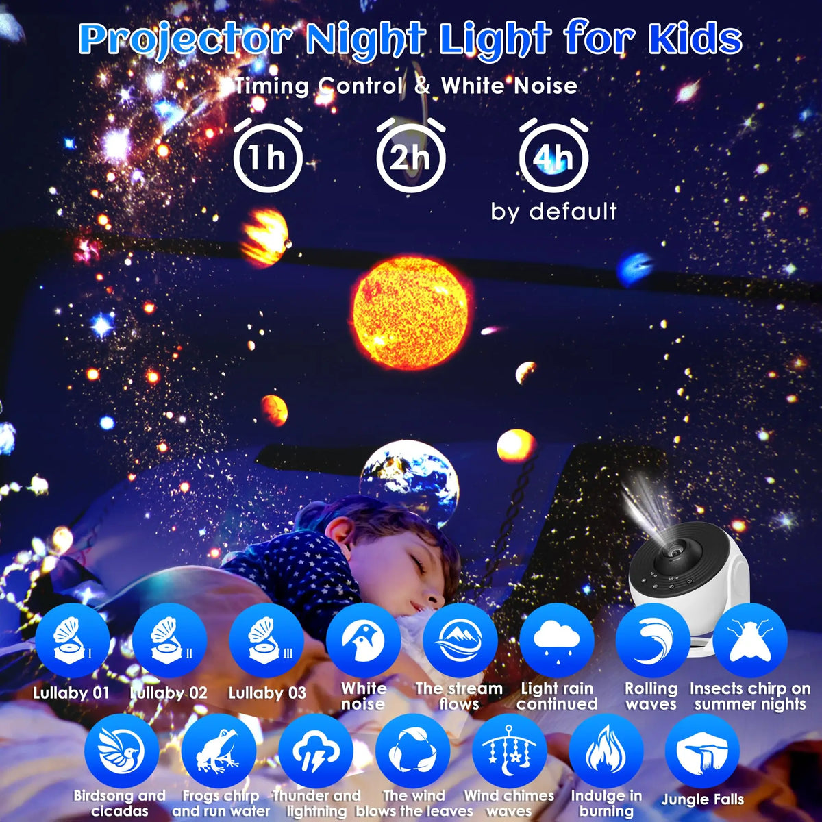 Galaxy Projector for Bedroom Pro Version HD 12 in 1 Film Dis