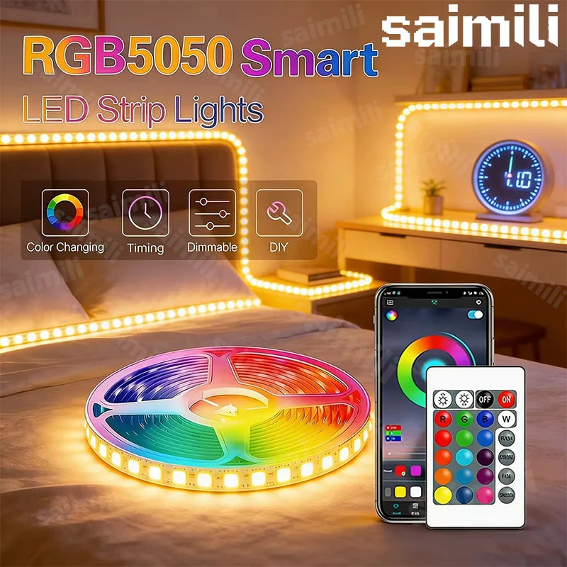 RGB LED Light Strip Lights USB 5V TV Backlight Atmosphere Li