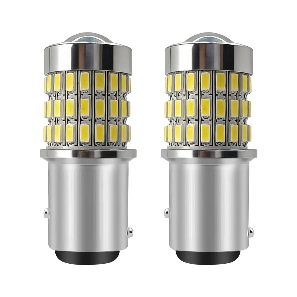 2PCS LED Daytime Running Lights for VW Caddy MK3 2K 2004-2015 DRL Lamps With Projector Lens 1157 BAY15D P21/5W Bulbs Accessories