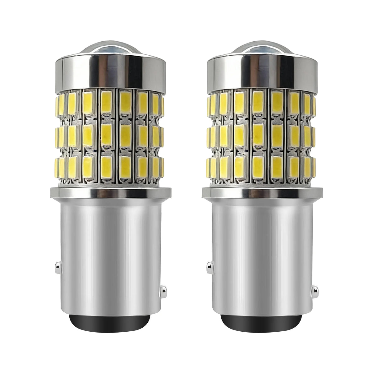 2PCS LED Daytime Running Lights for VW Caddy MK3 2K 2004-2015 DRL Lamps With Projector Lens 1157 BAY15D P21/5W Bulbs Accessories