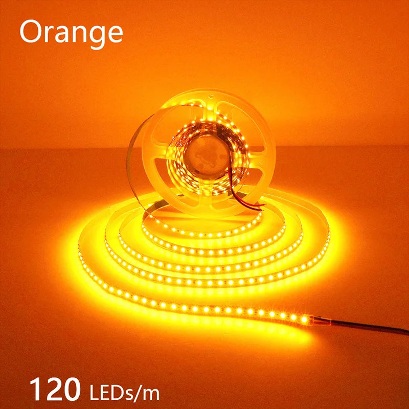 2835 5M 300 600 1200LEDs LED Strip DC12V 24V 120LEDs/m Home Waterproof IP65 Lamp Strip Flexible And Cuttable Soft Lamp Bar
