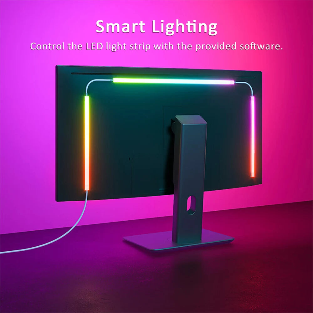 24-34 Inch USB PC LED Strip Lights Computer Sync Light Strip