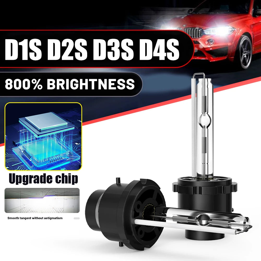 2pcs D1S D2S D3S D4S HID Xenon Headlight Bulb Bi-xenon 6000K