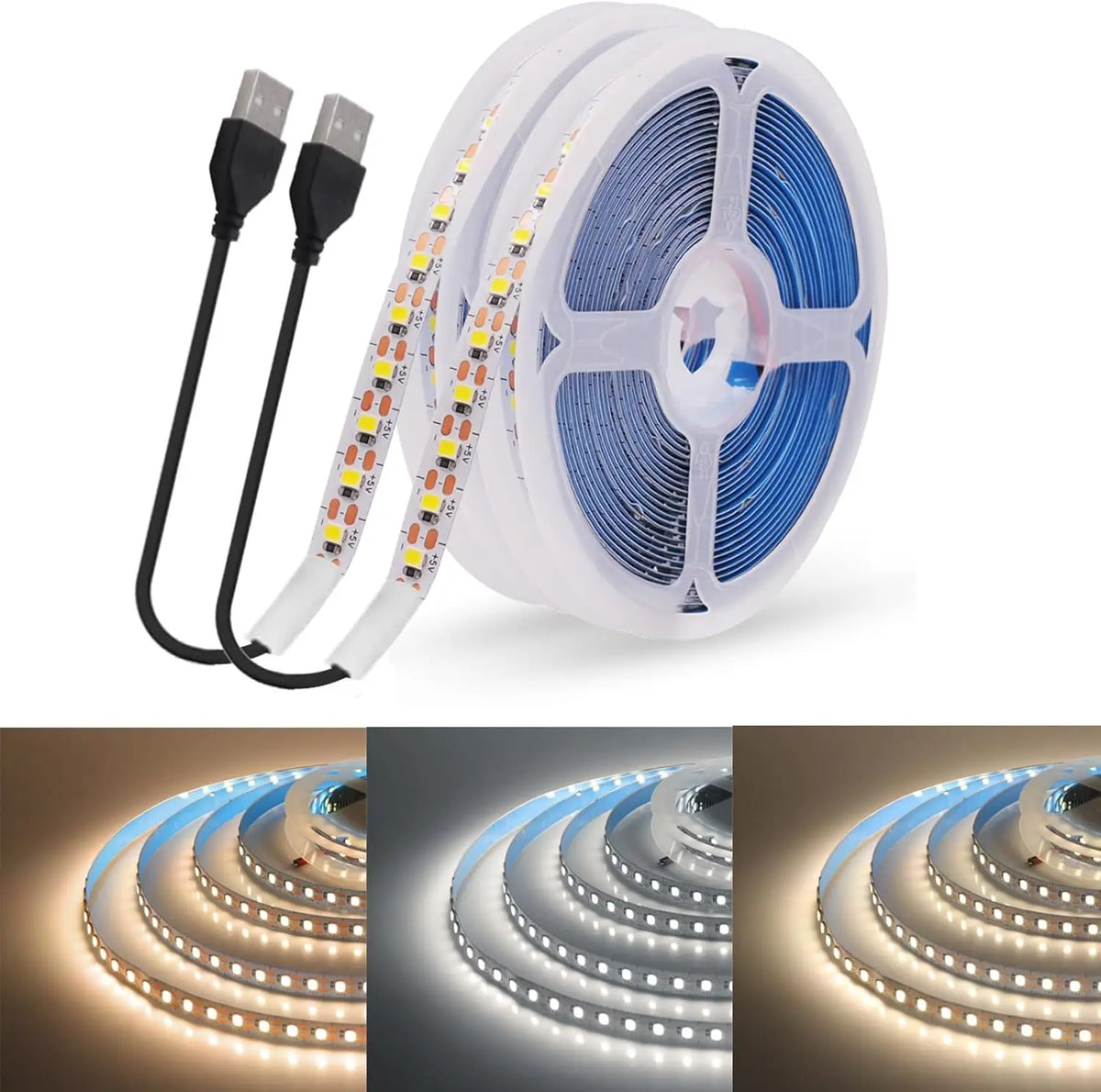 DC 5V USB LED Strips 2835 Warm White LED Strip Light TV Mirr