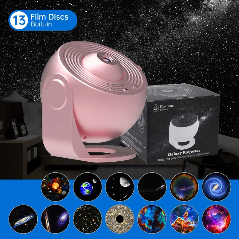 Night Light Galaxy Projector Starry Sky Projector 360 Rotate Planetarium Lamp For Kids Bedroom Valentines Day Gift Wedding Deco