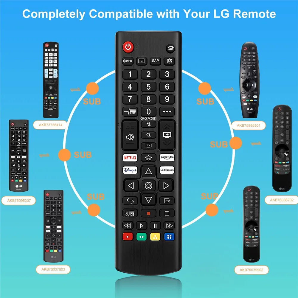 AKB76037601 Universal Remote Control for LG LED OLED LCD Sma