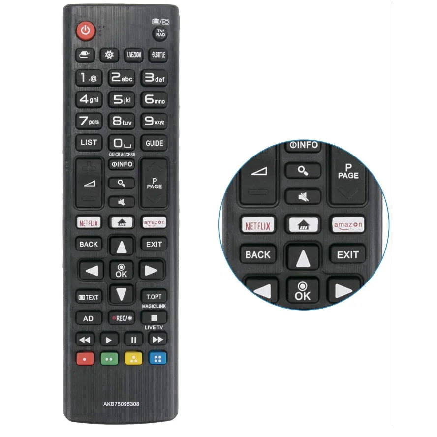 HIGH QUALITY ABS REMOTE CONTROL AKB75095308 FOR LG SMART TV 