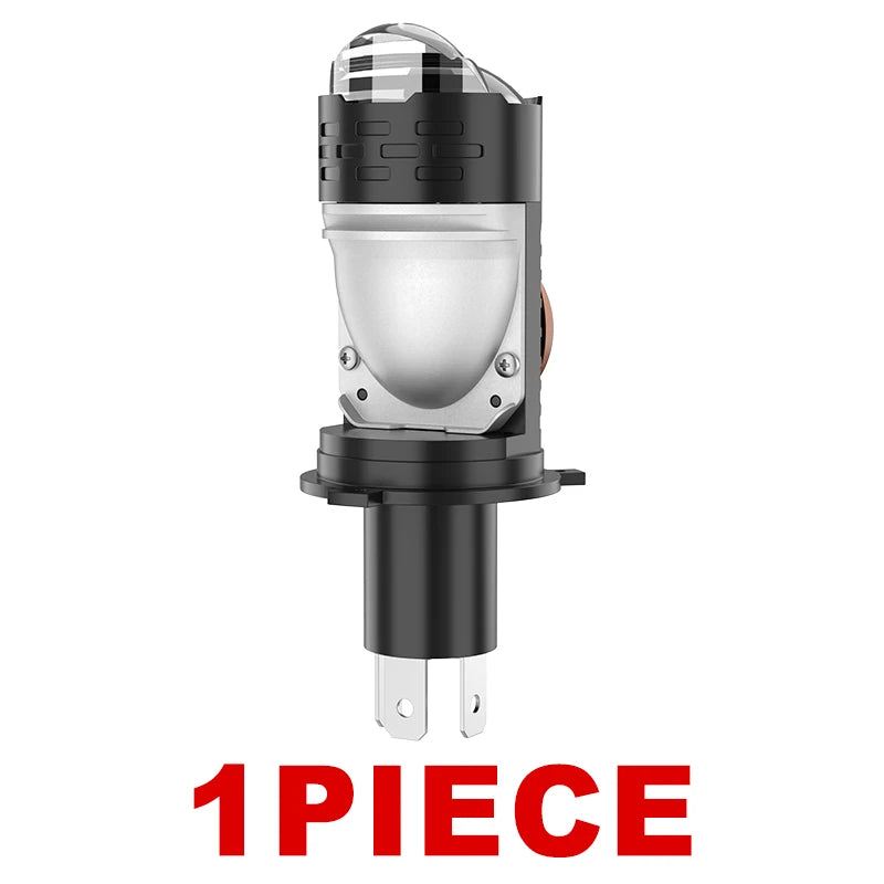 New Mini 1/2Pc Projector H4/9003/HB2 Lens LED Car Headlight Bulbs 9000000LM 2000W Canbus Turbo Auto Bulb H4 Hi/Low Beam Fog Lamp