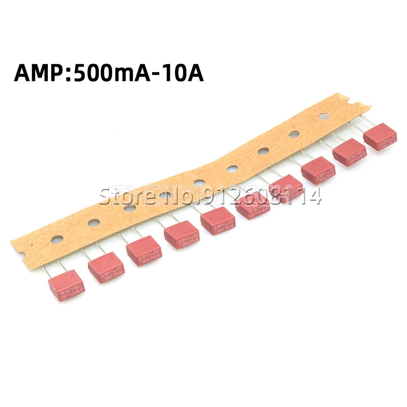 20Pcs 392 Square Fuse 0.5A 1A 2A 2.5A 3.15A 4A 5A 6.3A 8A 10