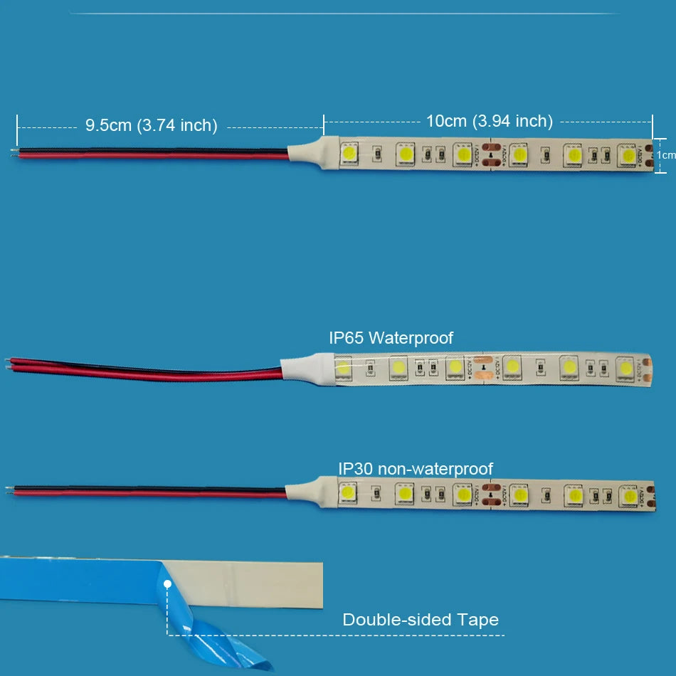 DC12V 5050 LED Strip Light 10cm 6LEDs LED Tape Flexible Ligh