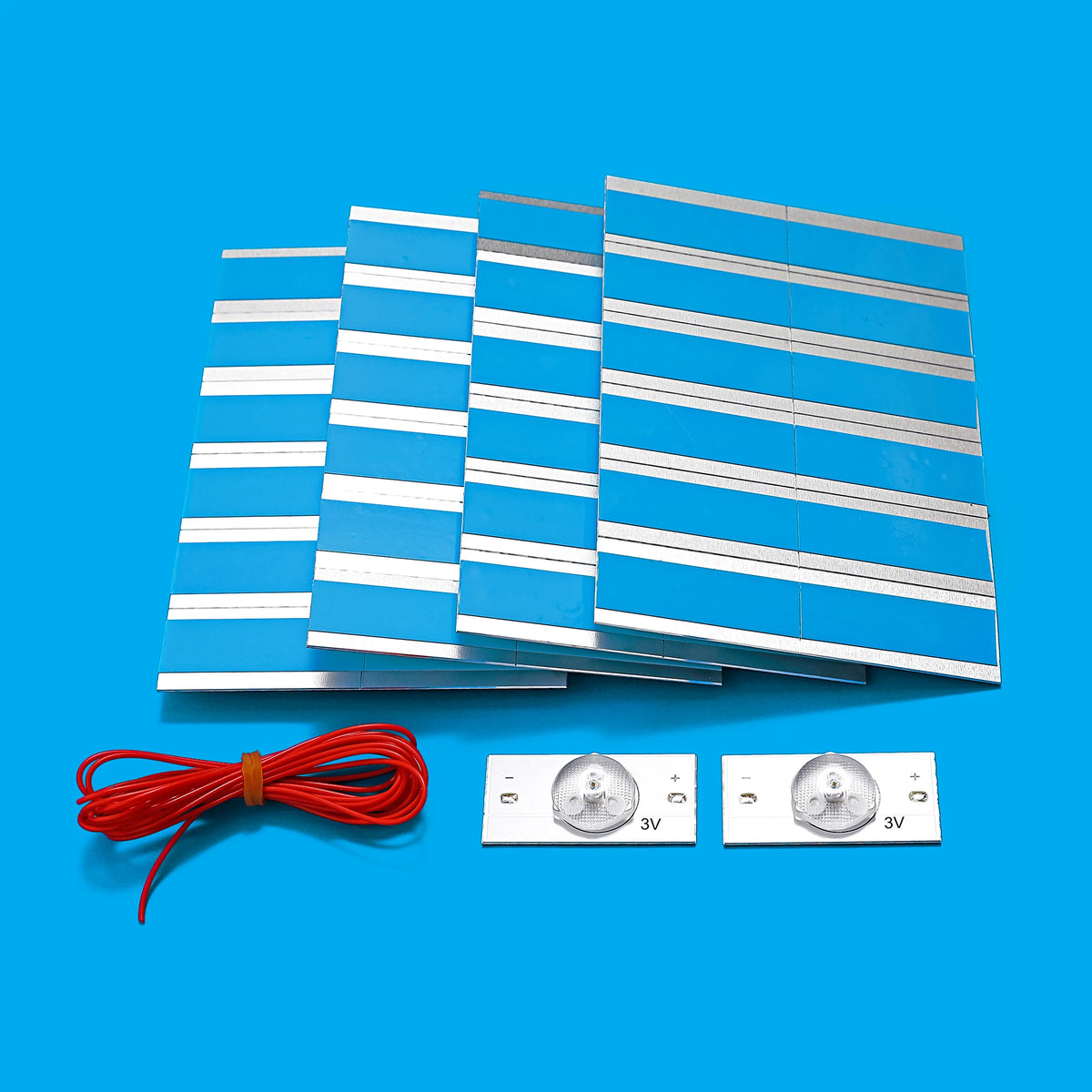 100 pcs LED Backlight strip 6V 3V SMD Lamp Beads with Optica