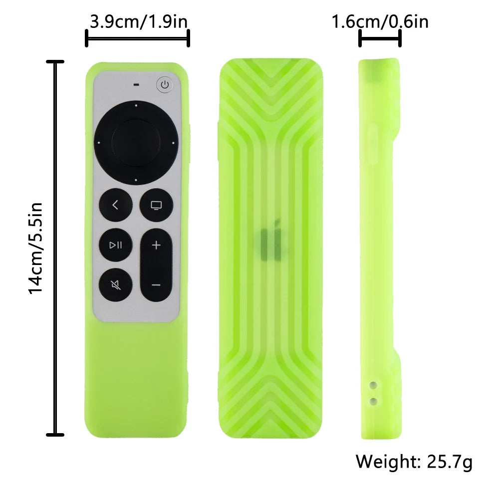 Universal Silicone Remote Protective Shell For Apple TV 4K Siri Remote Anti-Slip Shockproof Soft Cover Remote Protective Case