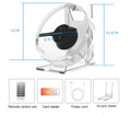Mini 3D Holographic Projector Fan Desktop LED Advertising Machine Hologram Picture Video Display Remote Control with Stand