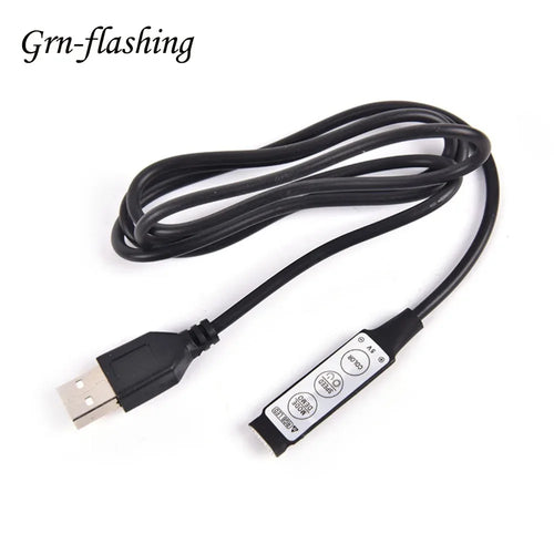 0.5m 1m RGB Controller 5V USB Connector Cable 4pin Line Dimm