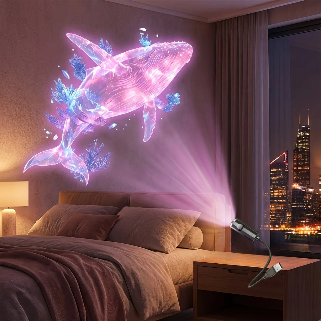 Ocean USB Projector Night Light 8 Replaceable Lamp Sheets fo
