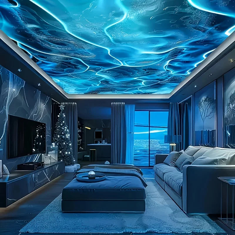 LED Night Light USB Water Wave Projector with Remote Control