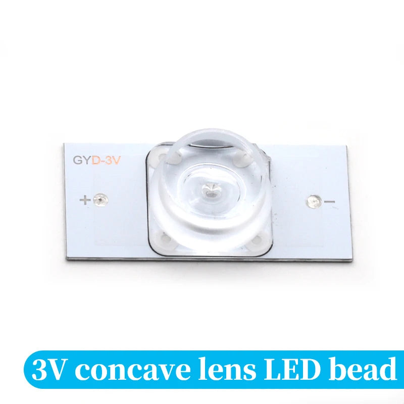 10Pcs For 32-75inch TV Universal LED Backlight Strip 3V 6V SMD Lamp Beads With Optical Len Fliter TV Repair Simple Maintenance