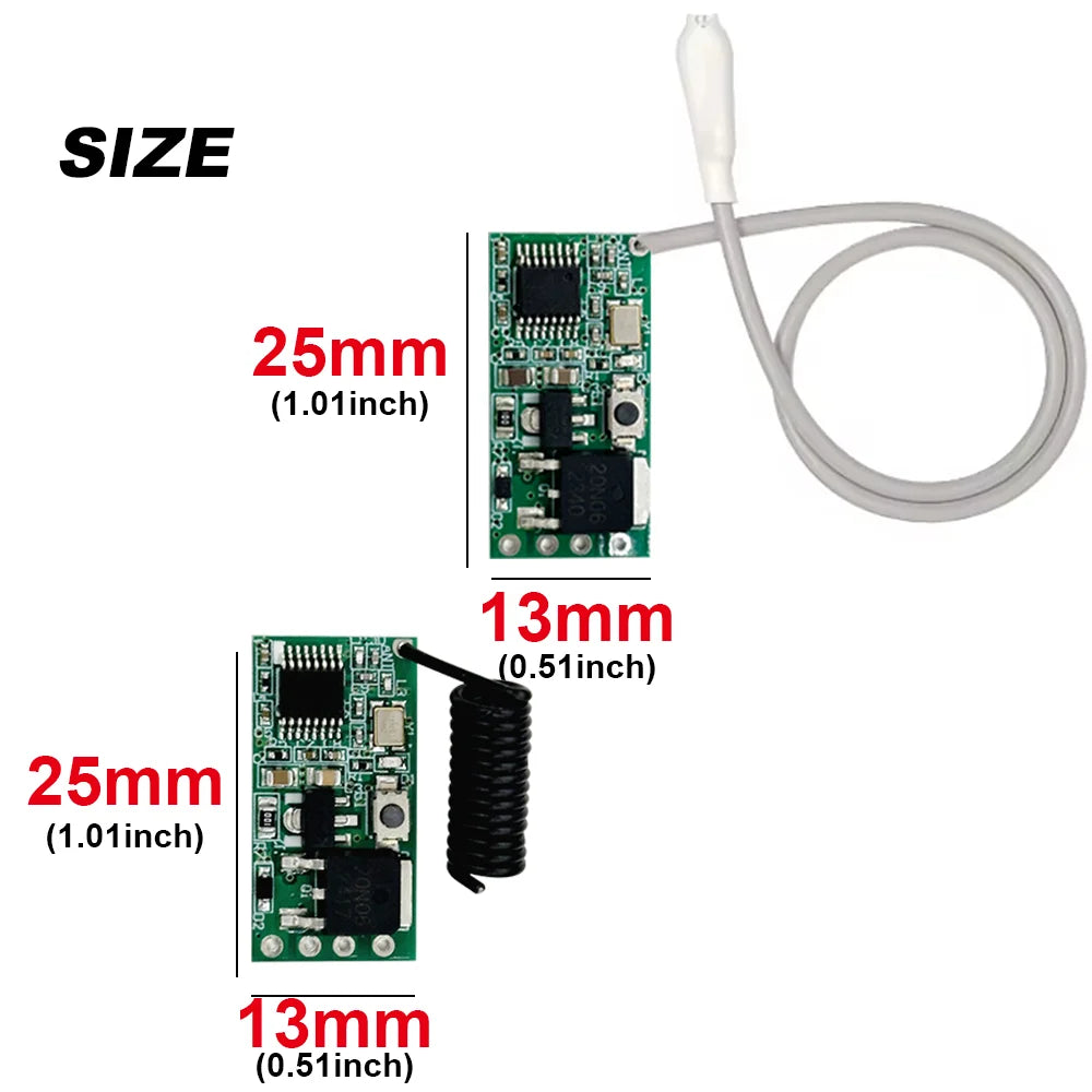 QIACHIP 5-20pcs 433.92Mhz Universal Wireless DC 3.6V-24V Rem