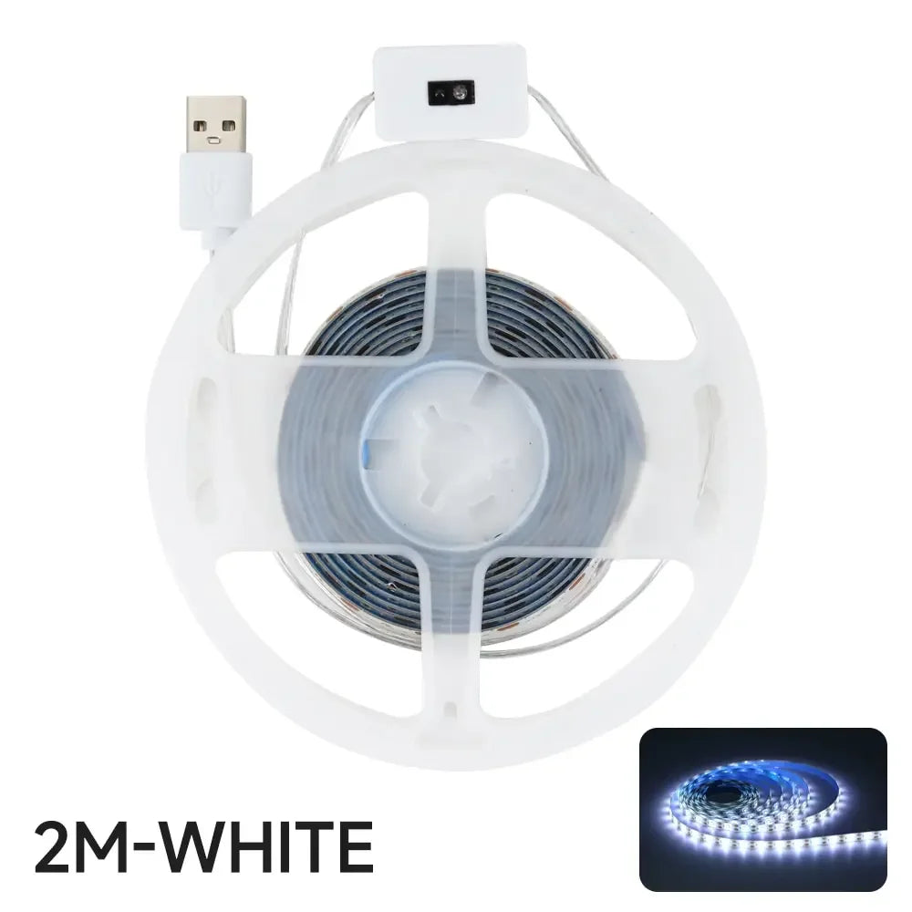 1-5M LED Lights Strip DC 5V USB Gesture Control 60 LEDs/m Backlight Dimmable Sensor Night Lights TV Kitchen Under Cabinet Lamp