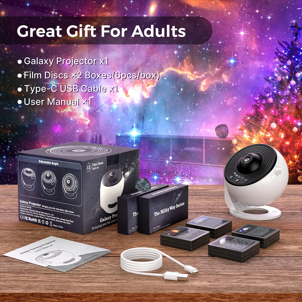 Upgrade 13 in 1 Starry Sky 4K HD Planetarium Galaxy Projector PRO Lamp Timer Nebula Night Light for Bedroom Gift Home Party