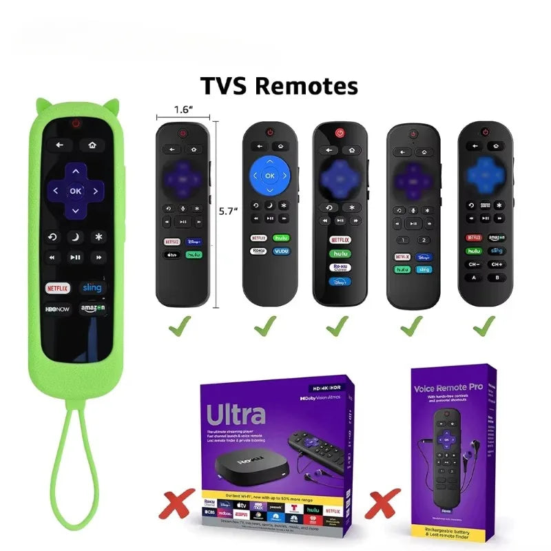 Silicone Remote Case for in Dark Anti-Slip Shockproof Cover 