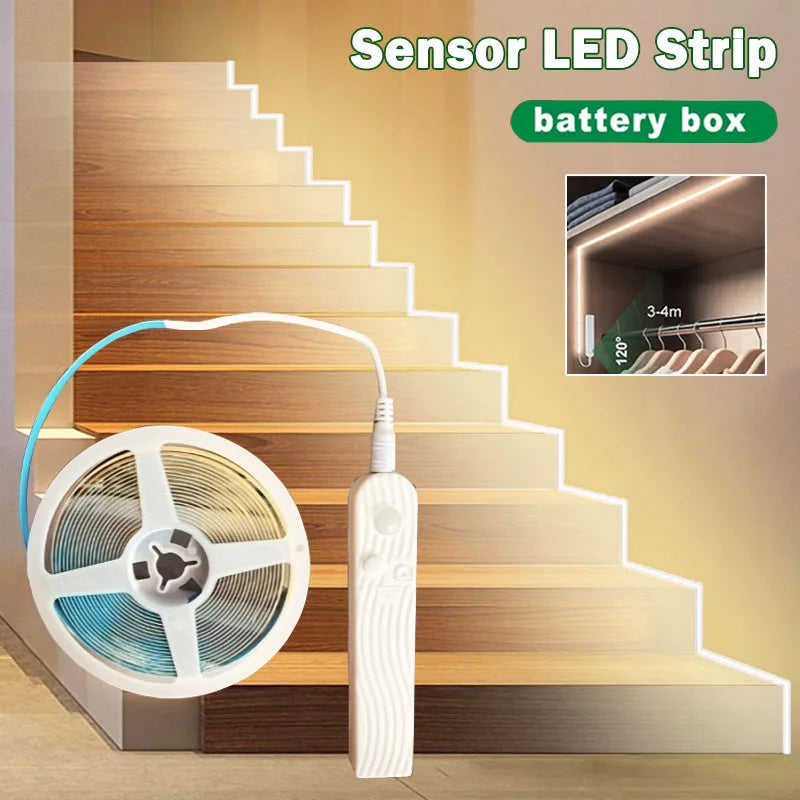 8MM COB Led Strip 5V With Motion Sensor Flexible LED Tape Ba