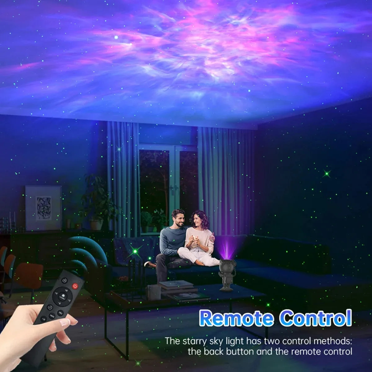 Star Projector Galaxy Night Light Astronaut Starry Nebula Ce