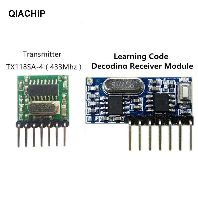 QIACHIP 433mhz Wireless Wide Voltage Coding Transmitter + De