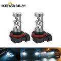 2pcs H7 H11 LED Fog Light Projector Lens Car Headlight 9005 