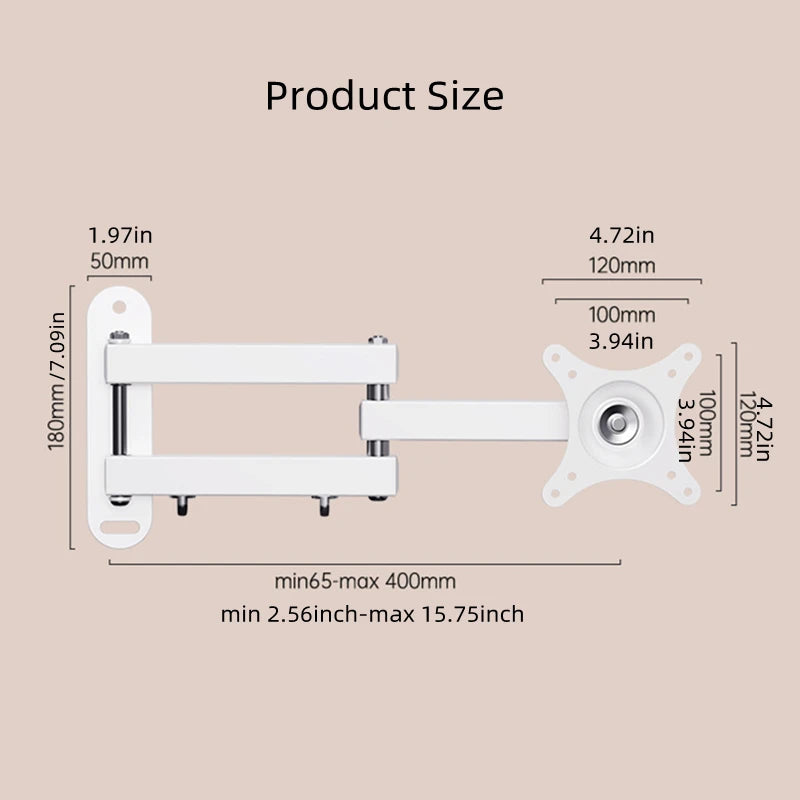 Retractable Universal TV Mounts Wall Mount Bracket Load Up t