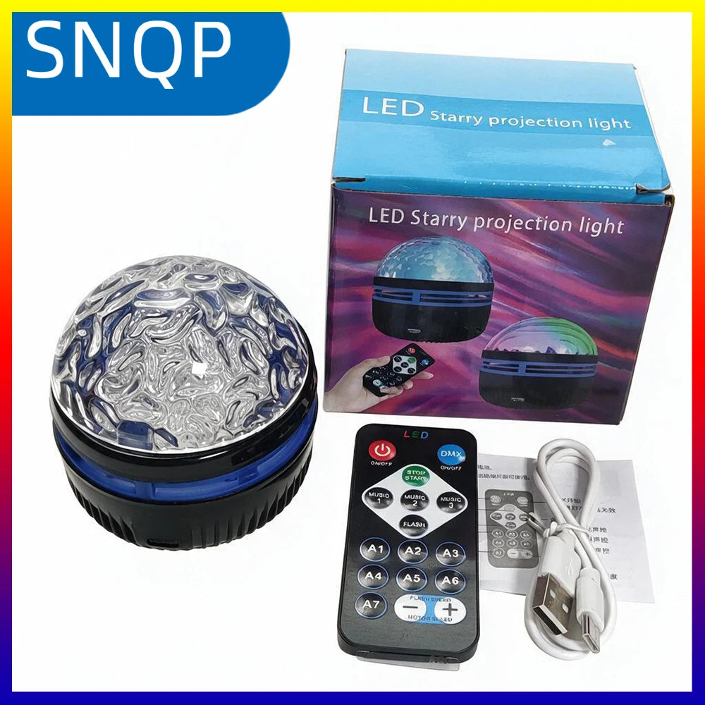 LED Starry Night Sky Projector Aurora USB Remote Control RGB