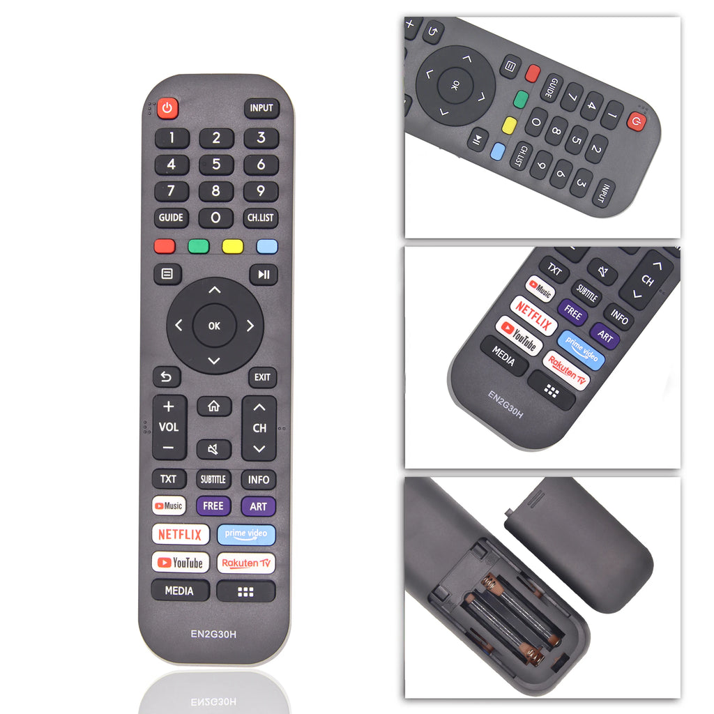 New ReplacementEN2G30H Hisense Universal Remote with Netflix