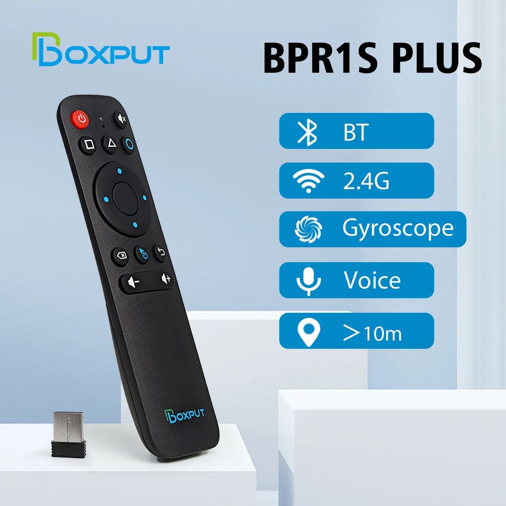 BOXPUT BPR1S Plus Bluetooth 5.0 Wireless Air Mouse IR Learni
