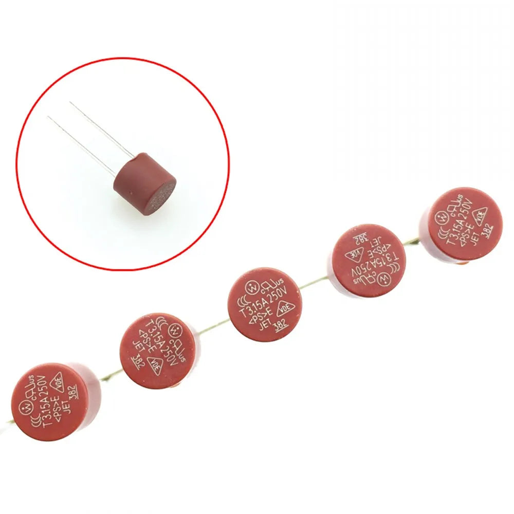 Square Round Fuse T0.5A T0.8A T1A T2.5A T3.15A T4A T5A T6.3A T8A T10A 250V Plastic LCD TV Power Board Commonly Water Purifier