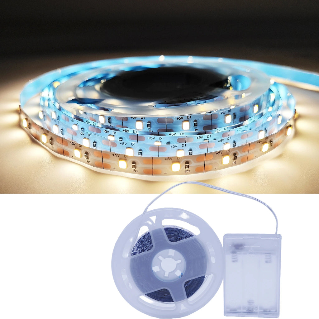 3AA Battery Power Led Strip Light 2835 1M 2M 3M 4M 5M Night 