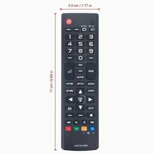 New TV Remote Control AKB74915324 Replacement Fit for TV 32L