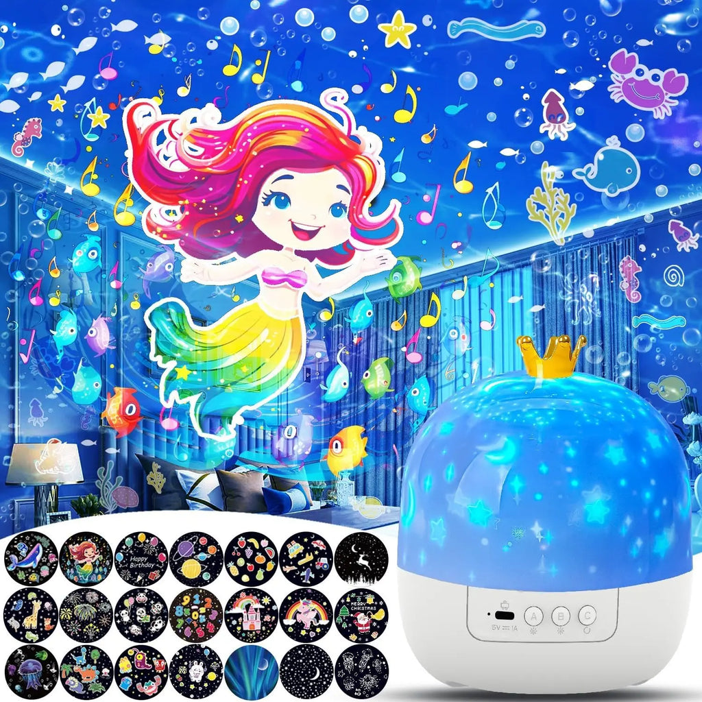 Galaxy Solar System Projector Nightlights 360 Rotating 21 Fi