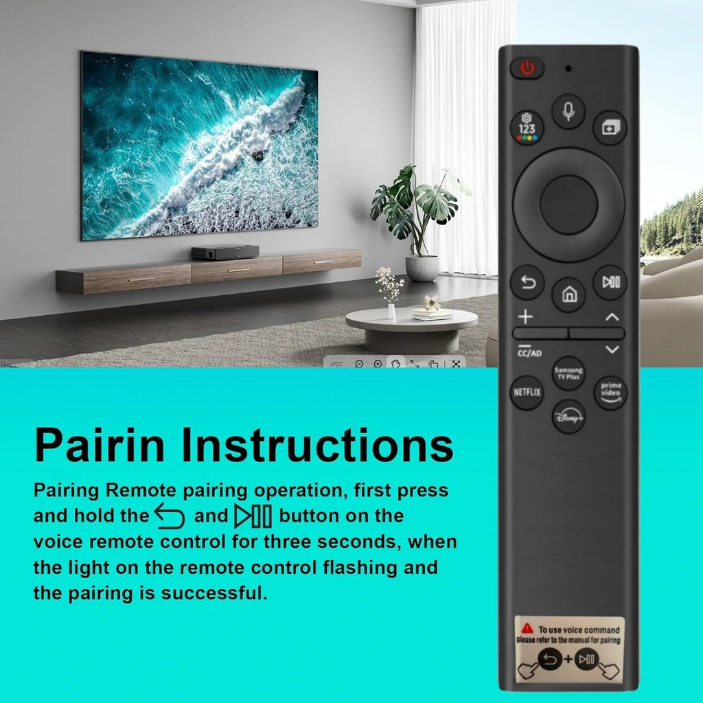 New Solar Charging BN59-01385A Voice Remote Replacement for 