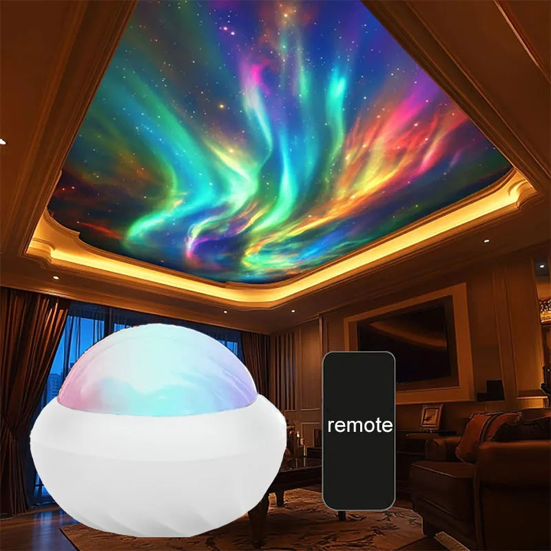 Northern Light Projector RGB Atmosphere Night Lights Remote 