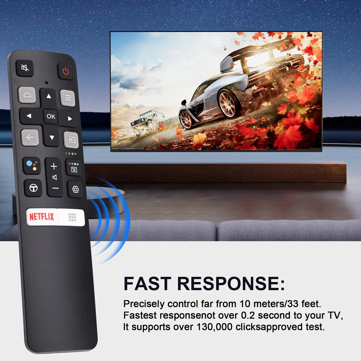 Replacement Remote Control RC802V FMR1 for Fortcl TV 65P8S 4
