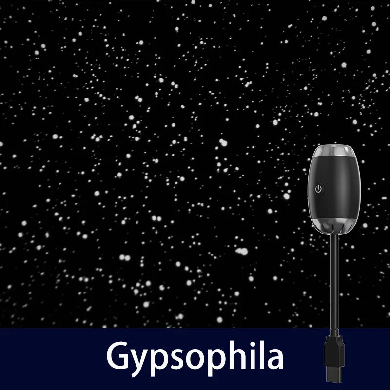 USB Galaxy Projector Night Light Car Mood Light Cool Stuff For Bedroom LED Starry Star Lamp Party Home Gaming Decor Saturn