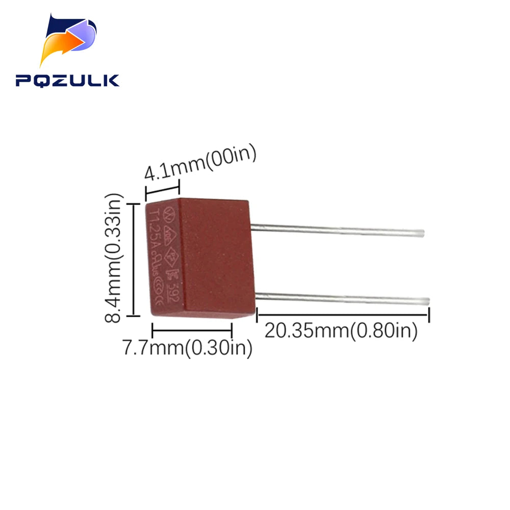 20PCS Fuse 2A 1A 3.15A 4A 5A 6.3A 250V 392 50pcs Square Plas