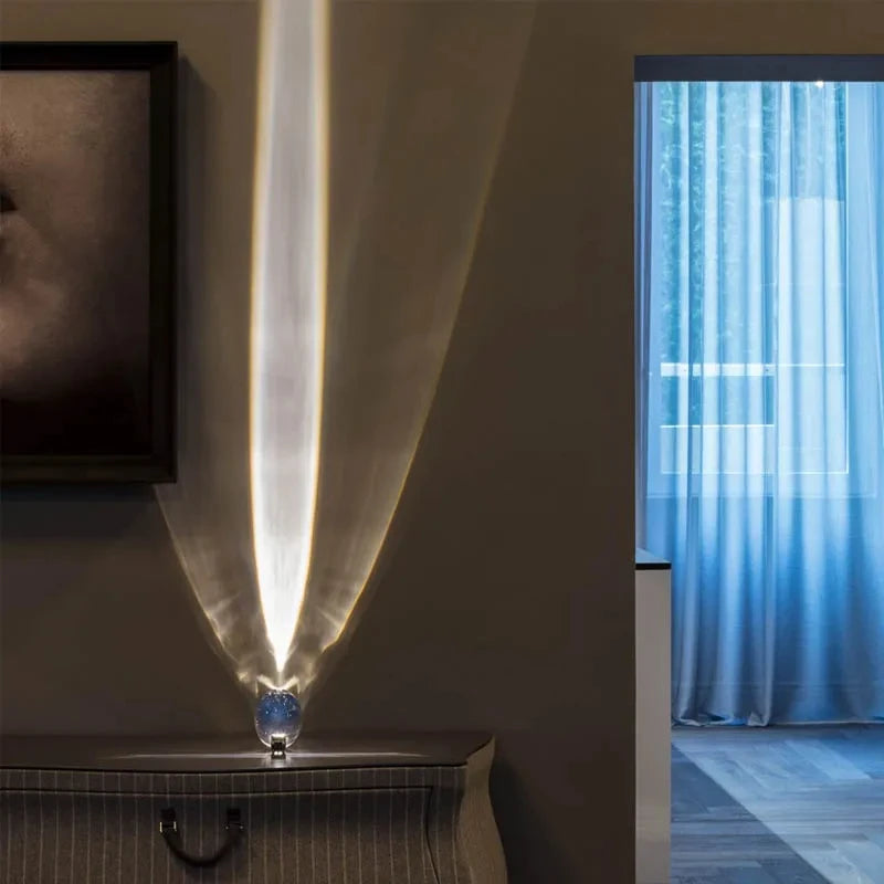 Table Lamp Led Crystal Eye Of The Sky Italian Designer Bedsi