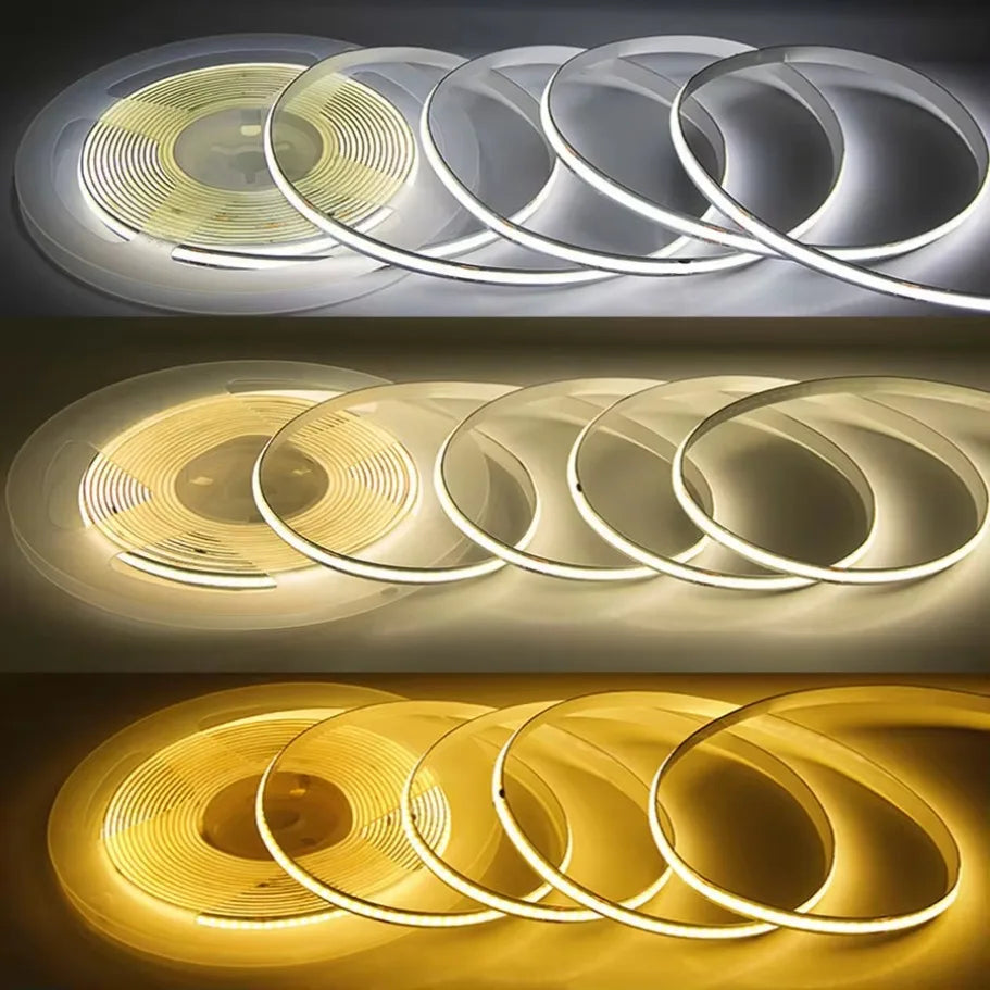 USB COB Lamp Strip DC5V 320LEDs/M White/Red/Pink/Ice Blue/Ye