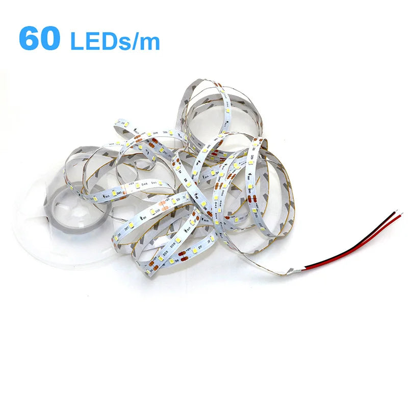 2835 5M 300 600 1200LEDs LED Strip DC12V 24V 120LEDs/m Home 